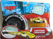 Pixar Cars Sidewall Shine No. 74 Lightyear Launchers Mattel 1:50 P008 T0329