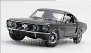 1968 Ford Mustang Fastback Street Rod - Black Ltd Ed 350 GMP 1:24 G2403210