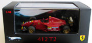 Ferrari 412 T2 Jean Alesi Formula 1 Race Car Hot Wheels Elite 1/43 P9946