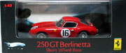 1960 Ferrari 250 GT Berlinetta SWB #16 Red Racecar Hot Wheels Elite P9961 1:43