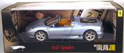 Italian Job Ferrari 360 Modena Light Blue Diecast Movie Car Hot Wheels Elite P9905 1:18