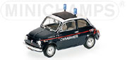 1965 Fiat 500 Carabinieri Police Car MiniChamps 1:43 400121690