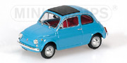 1968 Fiat 500L Blue 1:43 scale MiniChamps 400-121601