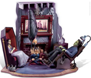 Munsters TV Show Living Room Model Kit Polar Lights POL835 1:16 Scale