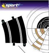Track, Curve R3 2 pack 22.5 degree Scalextric Sport C8204 slot car track