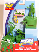 Toy Story 3 Spin 'N' March Green Army Men Mega Action Figure Mattel V4526 V0764