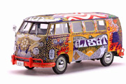 VW Volkswagen Kombi Woodstock "Light" Bus Sunstar 1:12 scale 5062 diecast model car